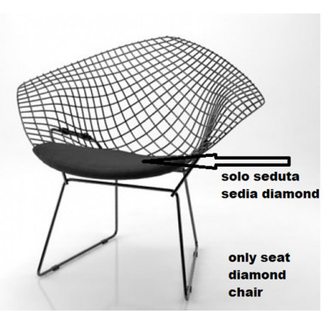 Solo sedile per poltrona Bertoia